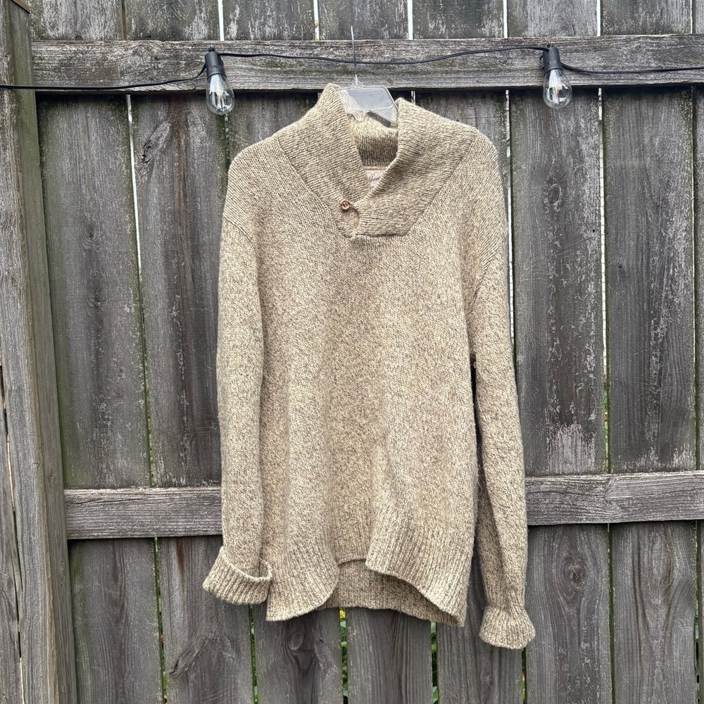 Vintage Sears Taupe Women's Cowl Neck Sweater